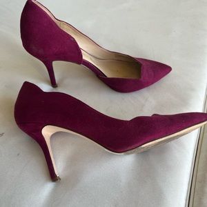 Burgundy Suede Heels!